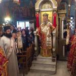 Ο Σεβασμιώτατος Μητροπολίτης μας στον Ι. Ναό Αγ. Κωνσταντίνου και Ελένης Κολωνού