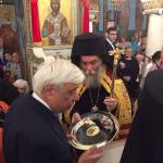 Ο Σεβασμιώτατος Μητροπολίτης μας στον Ι. Ναό Αγ. Κωνσταντίνου και Ελένης Κολωνού