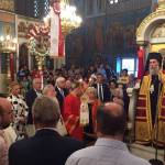 Ο Σεβασμιώτατος Μητροπολίτης μας στον Ι. Ναό Αγ. Κωνσταντίνου και Ελένης Κολωνού