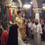 Ο Σεβασμιώτατος Μητροπολίτης μας στον Ι. Ναό Αγ. Κωνσταντίνου και Ελένης Κολωνού