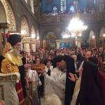 Ο Σεβασμιώτατος Μητροπολίτης μας στον Ι. Ναό Αγ. Κωνσταντίνου και Ελένης Κολωνού
