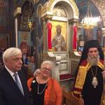 Ο Σεβασμιώτατος Μητροπολίτης μας στον Ι. Ναό Αγ. Κωνσταντίνου και Ελένης Κολωνού